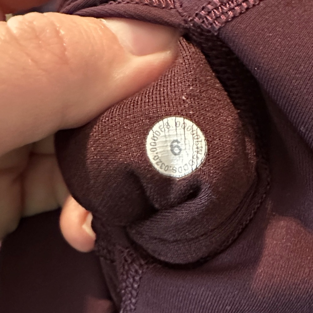 Lululemon Wunder Under High Rise Tight Leggings Chiffon Mesh Cassis - Picture 8 of 12